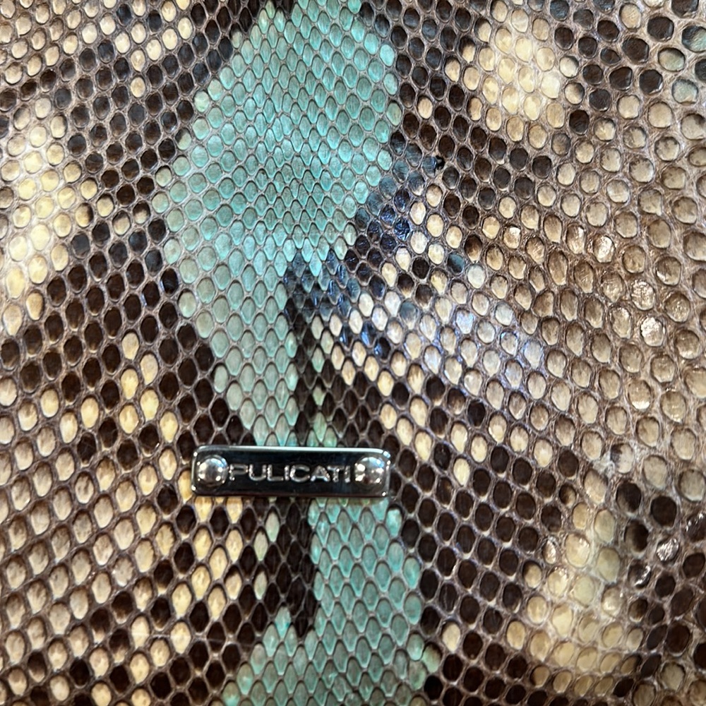 Excellent Used Condition Pulicati Python Bag - image 3